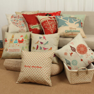 Christmas elk pillowcase