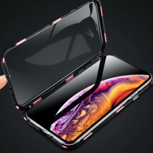 Double-sided glass magnetic king mobile phone case no anti-peep function