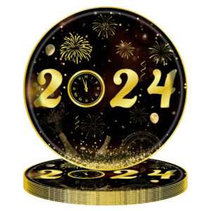 2024 New Year Theme Party Tableware Suit